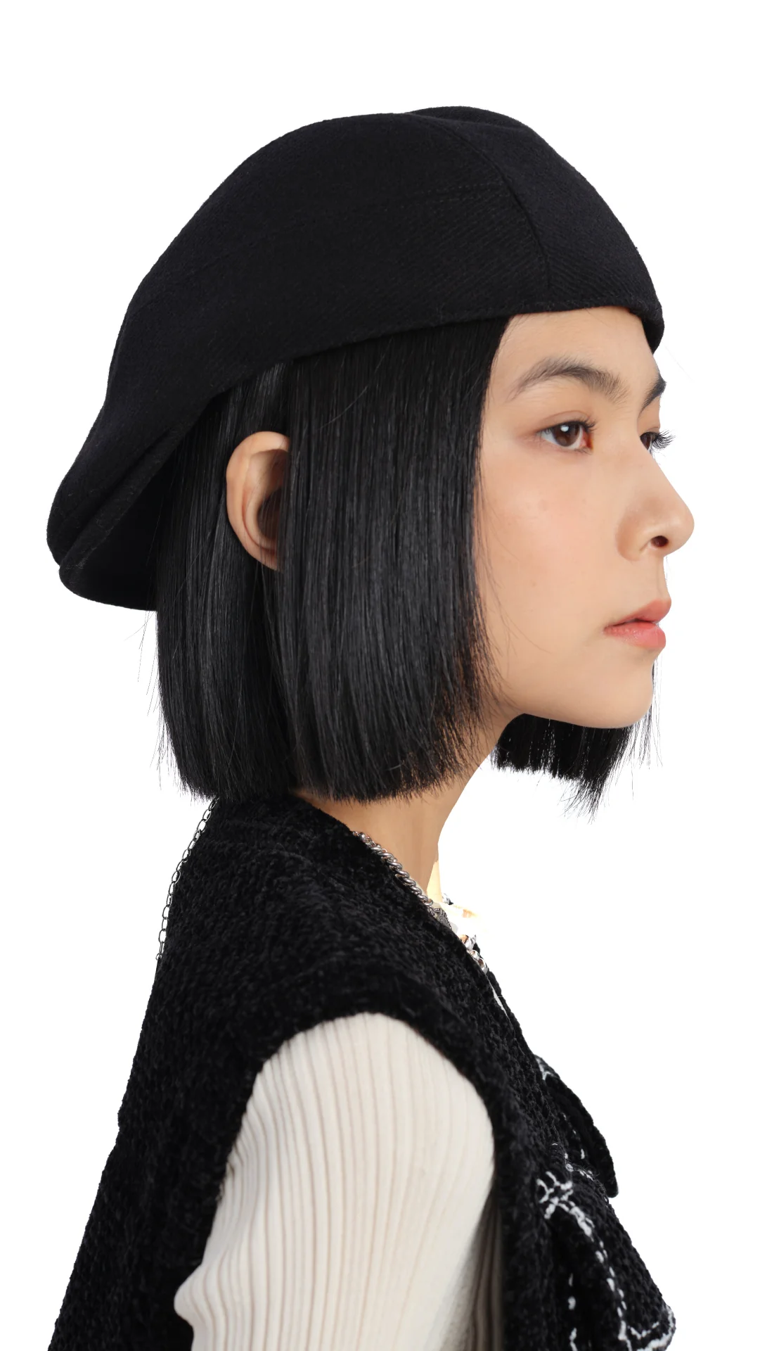 Wider Wool Flat Cap - Umamrii