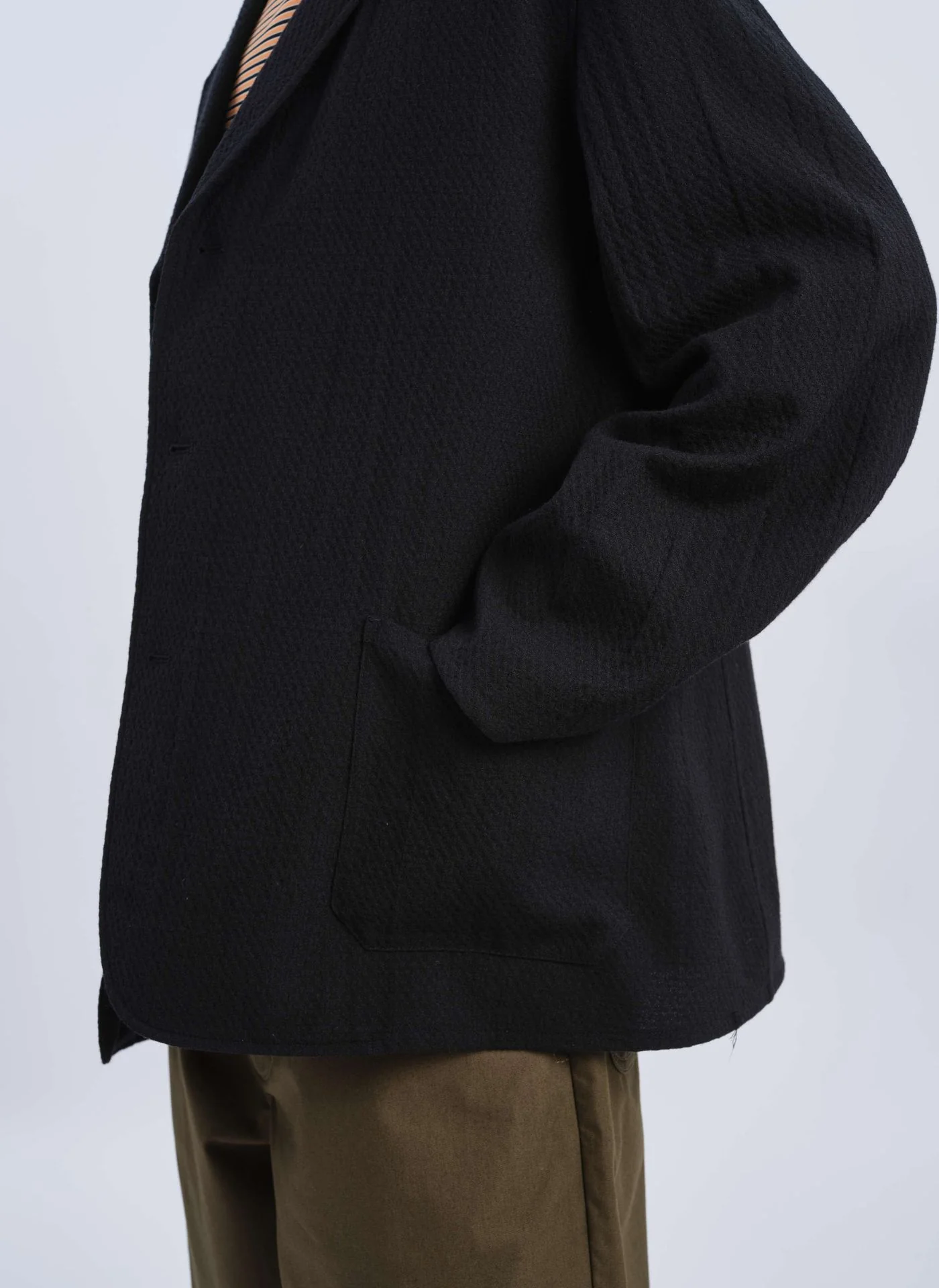 Marzotto Wool Spandex Soft Single Breasted Blazer - Umamrii