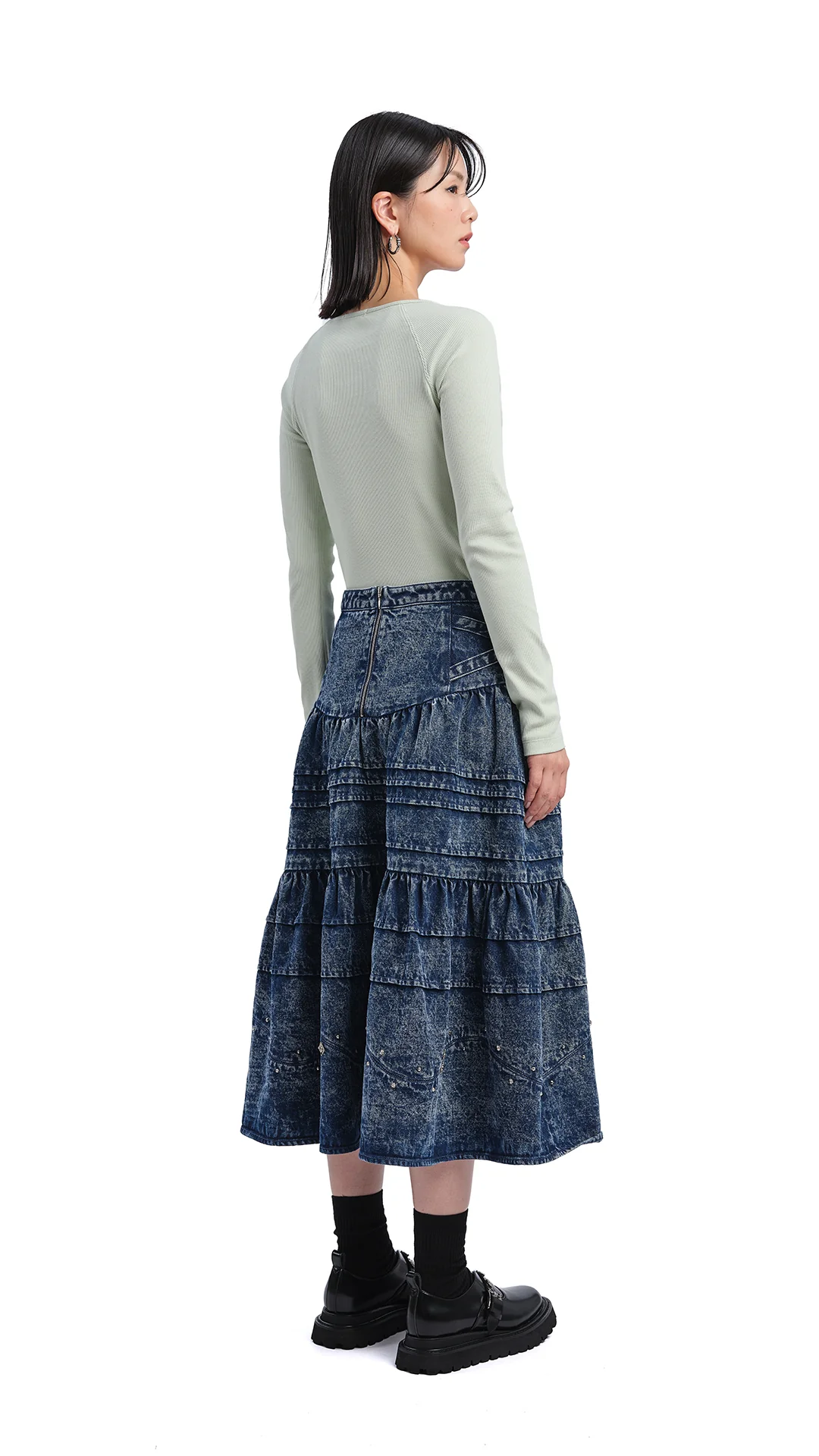 Long Sleeve Bridge-Neck Top - Umamrii