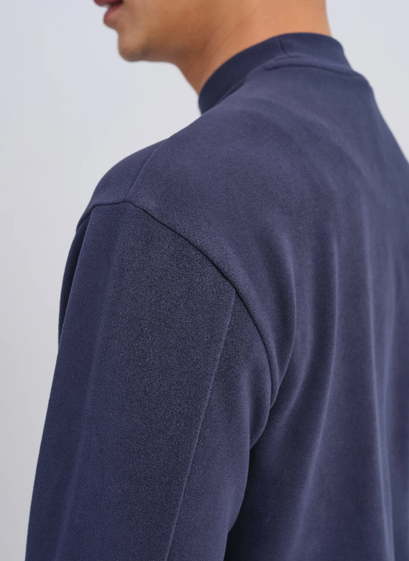 Mercerized Cotton Mock Neck Tee (T-05) - Umamrii