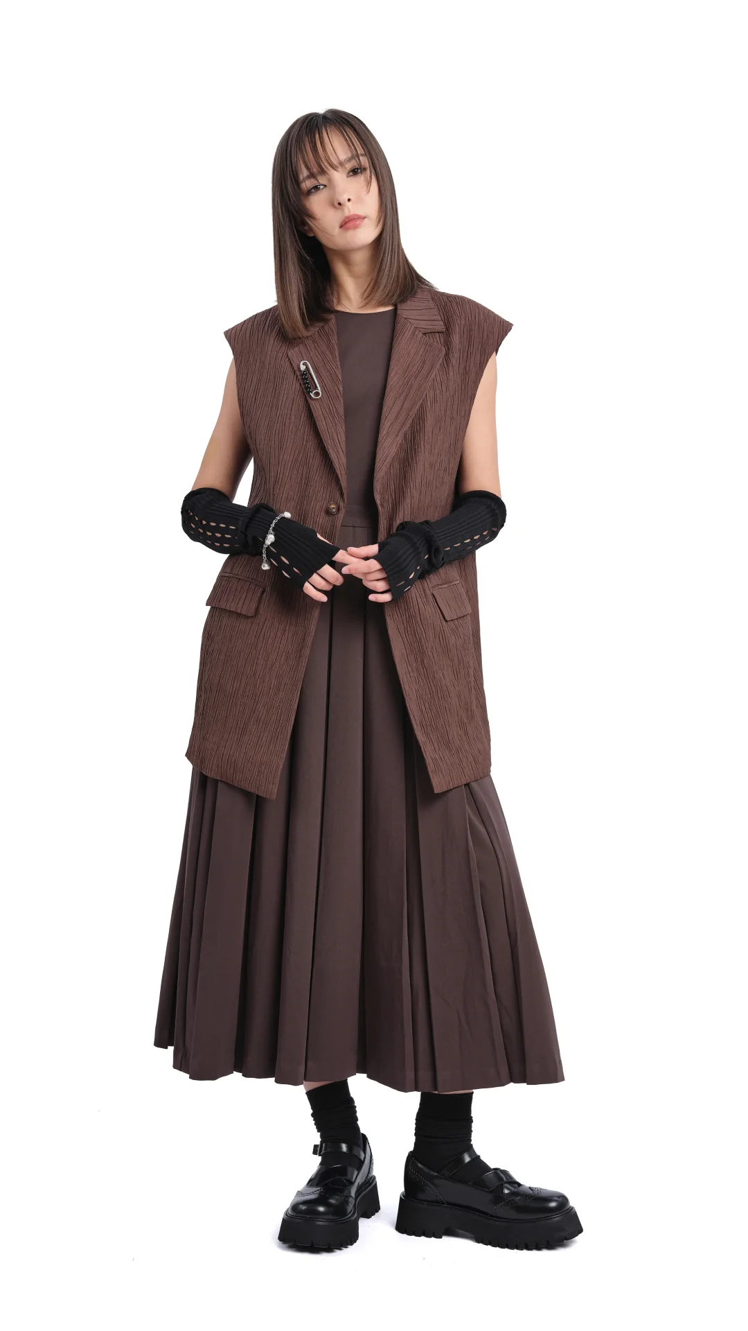 Oversized Jacquard Waistcoat - Umamrii