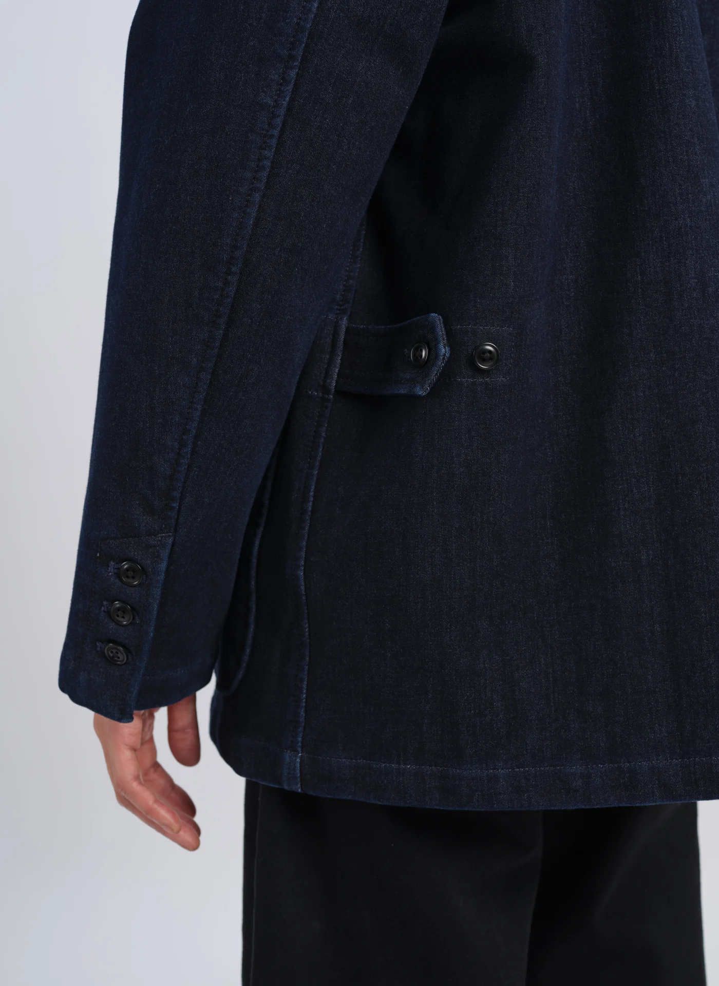 3D Printing Down Denim Fabric Soft Worker Blazer - Umamrii