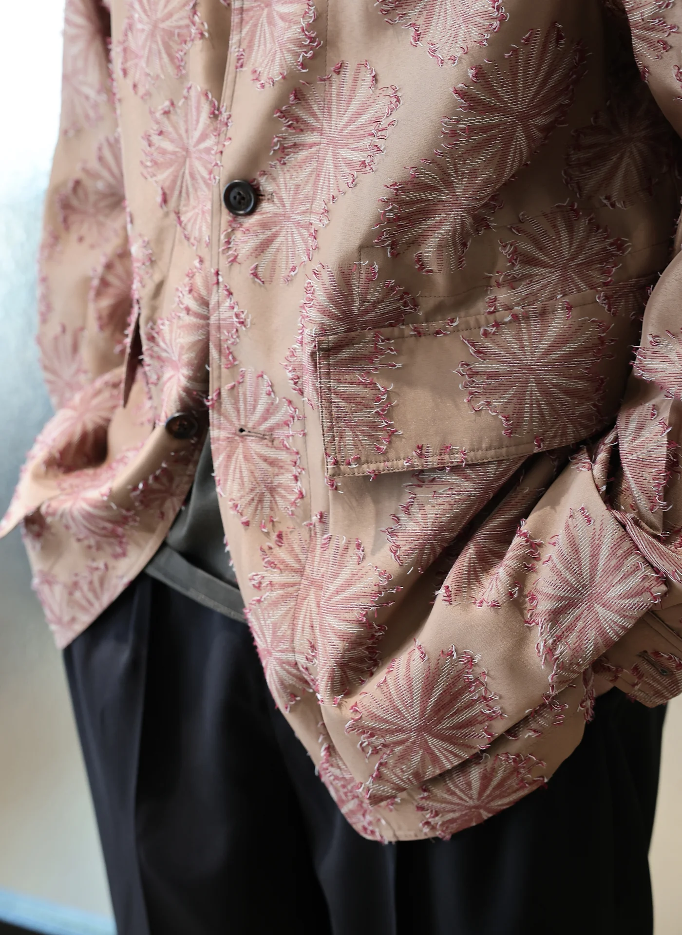 Polyester Rayon Embroidery Soft Hunting Blazer - Umamrii