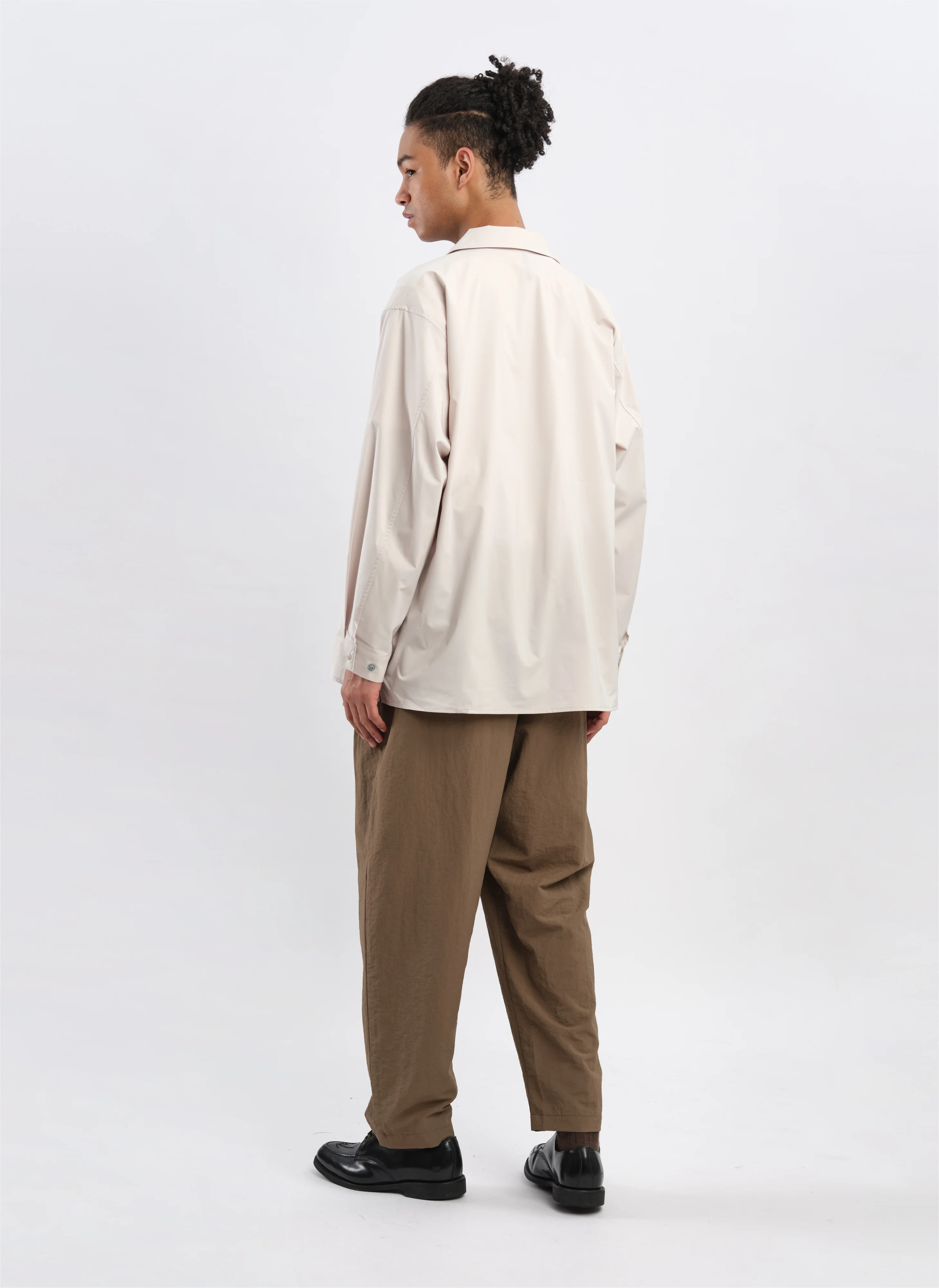 Polyester Rayon Business Resort Wide Tapered Pants (P-12) - Umamrii