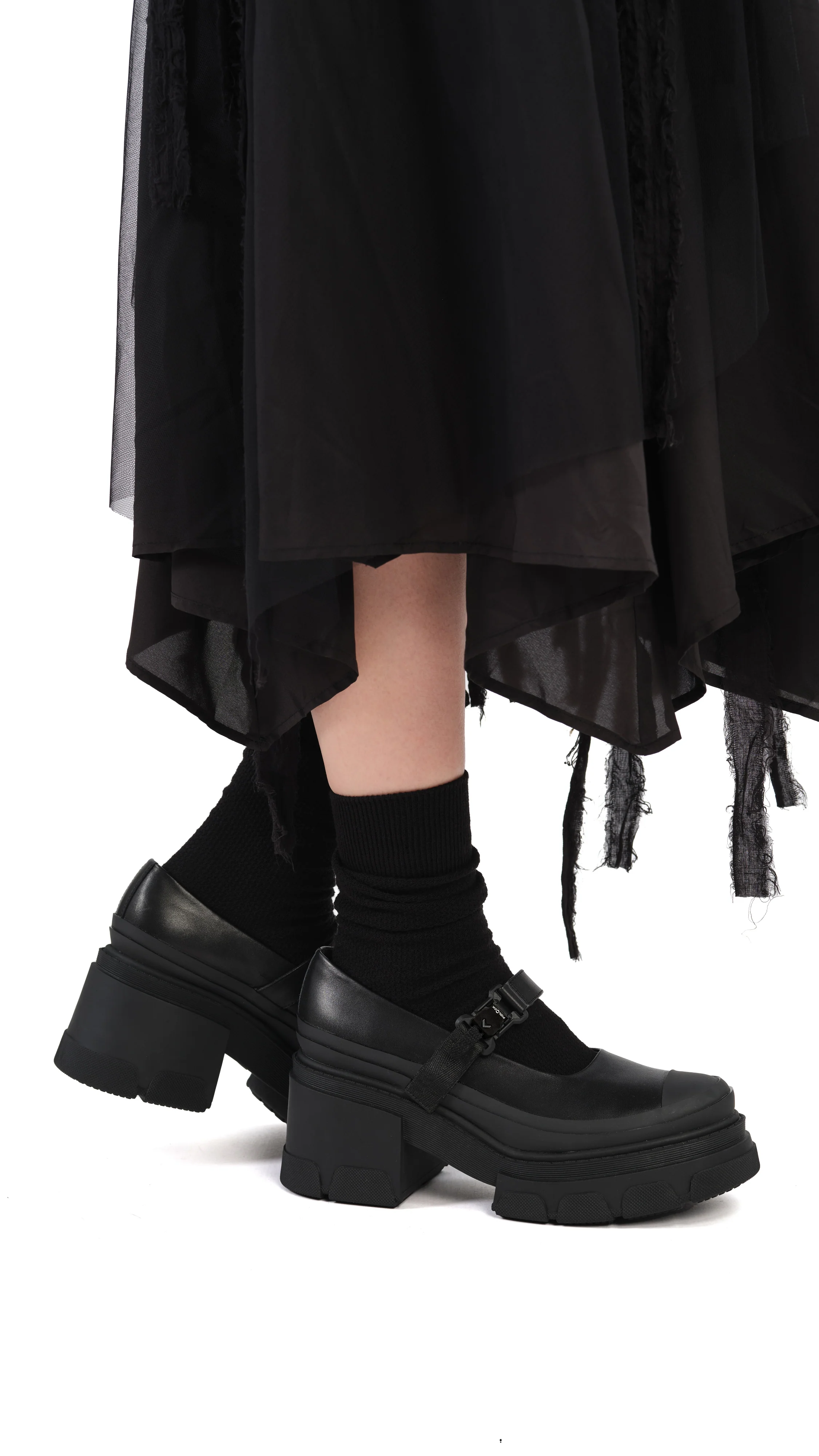 Leather Mary Jane Heels - Umamrii