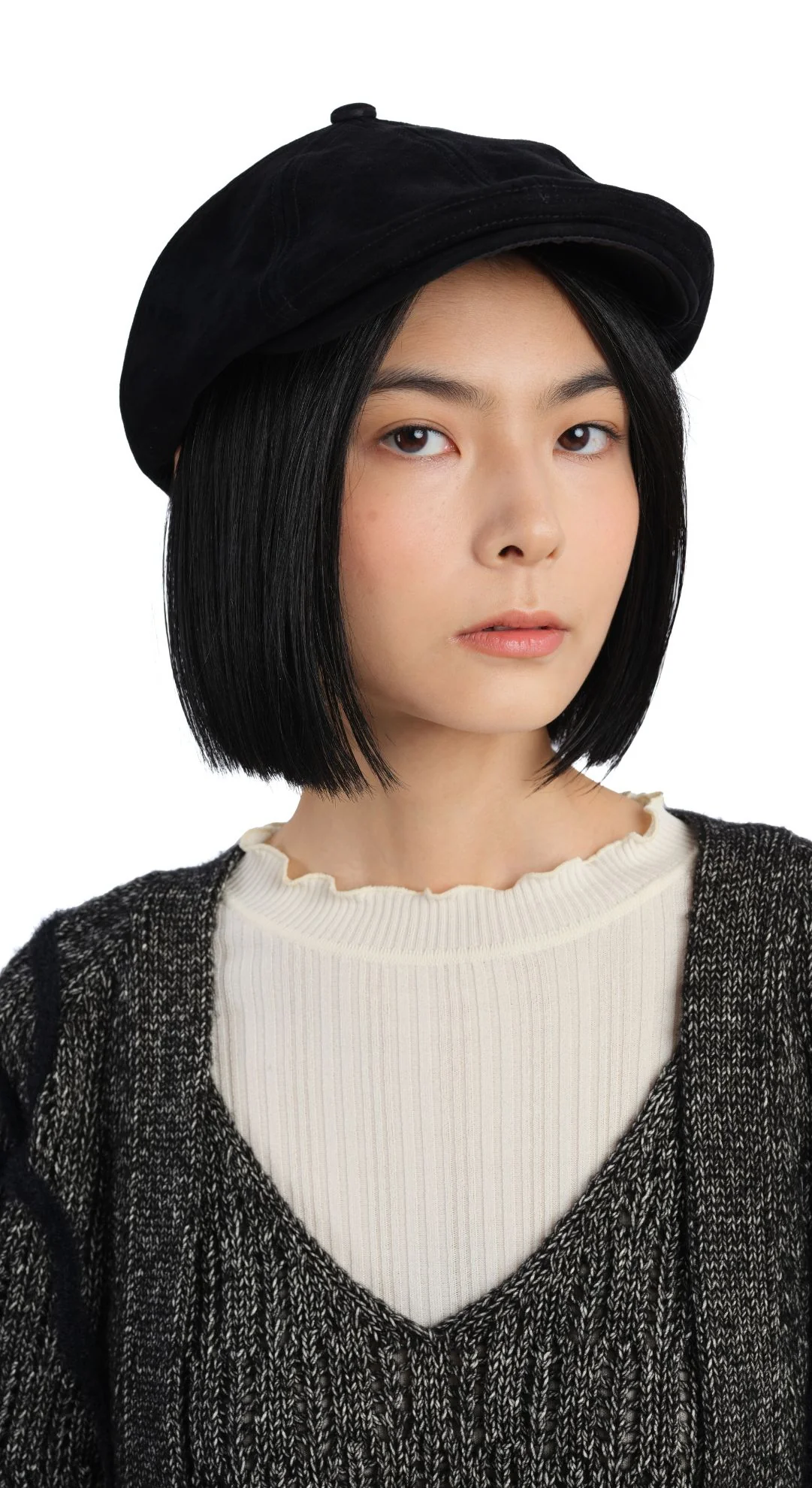Leather Turtle Newsboy Cap - Umamrii