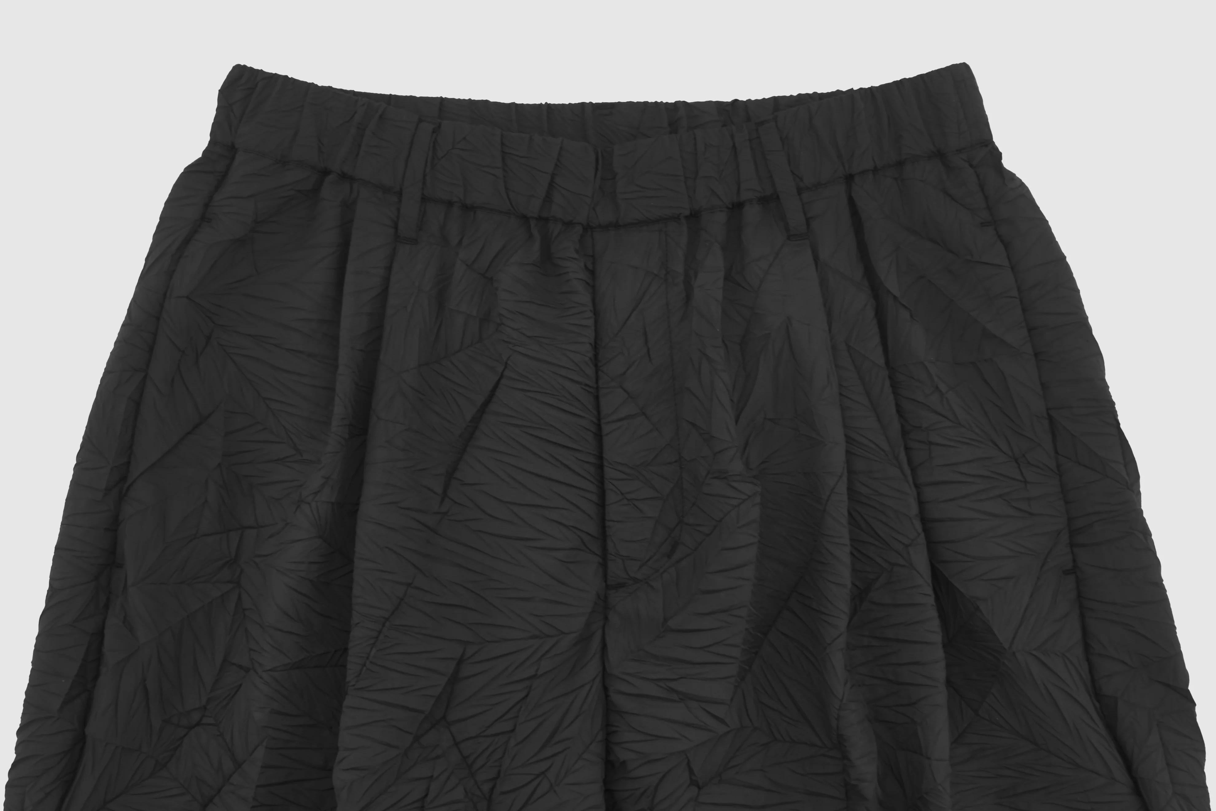 Distort Pleats Polyester Easy Pants - Umamrii