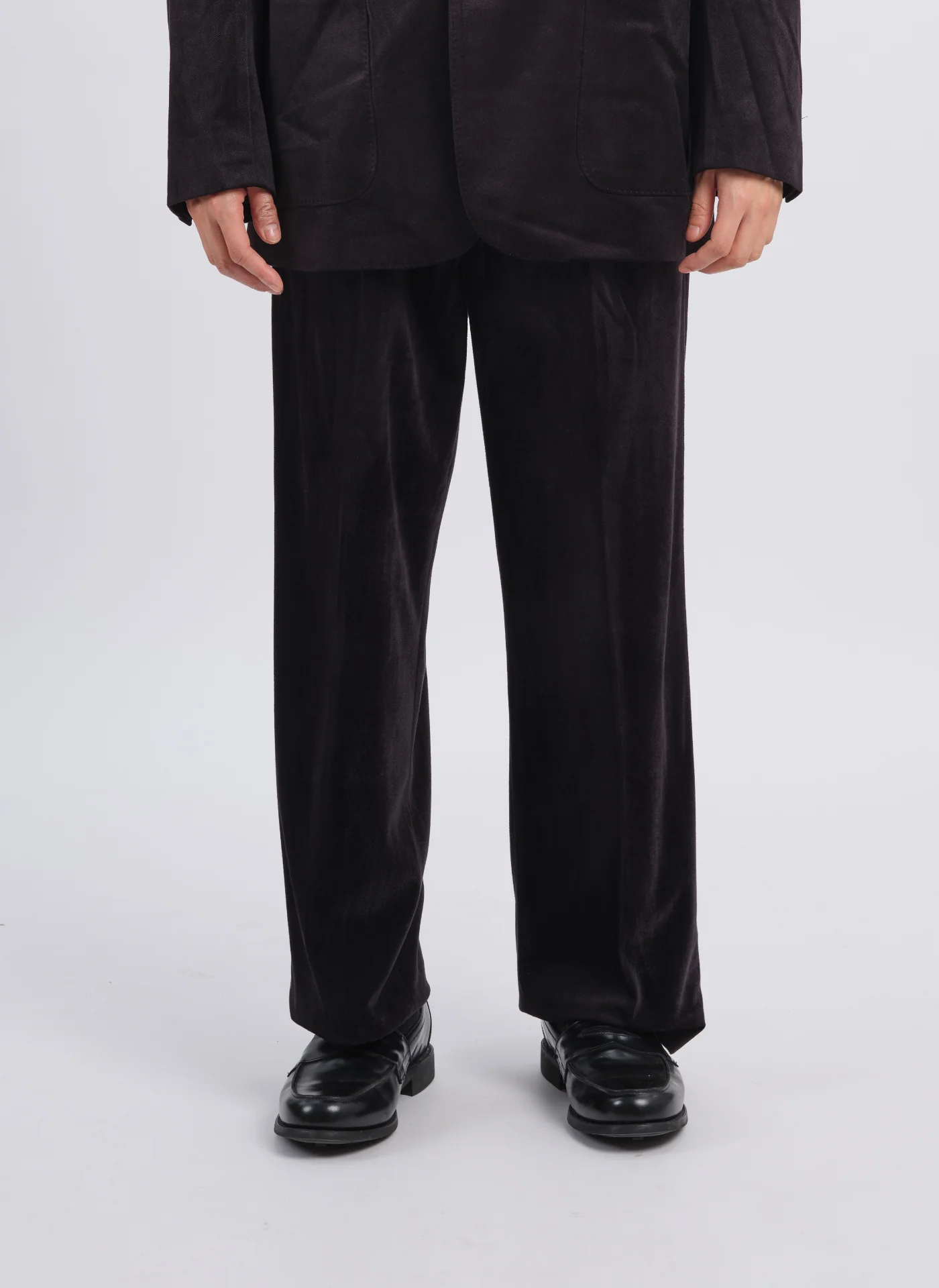 Micro Polyester Velour Twill Suit Pants - Umamrii