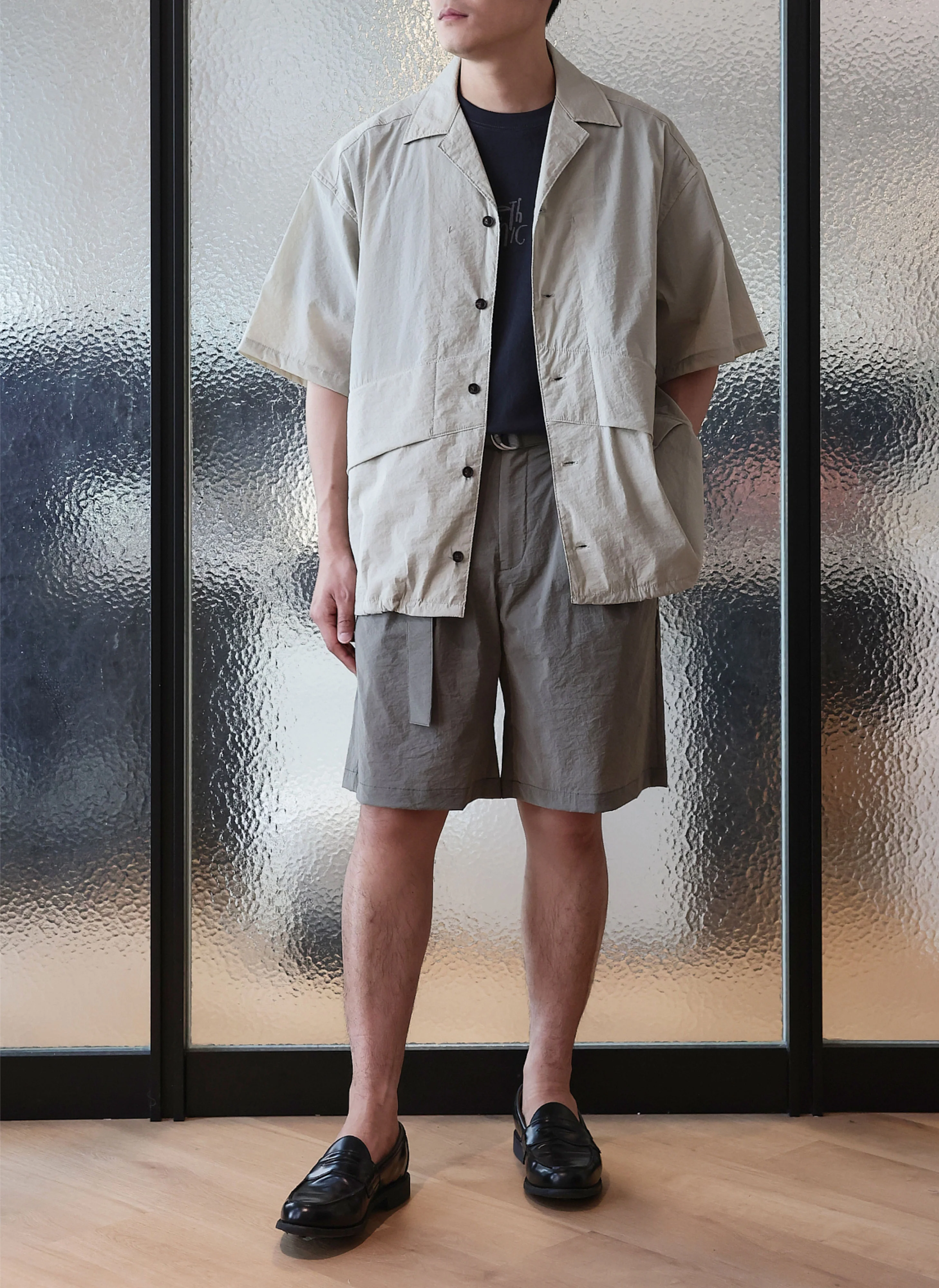 Nylon Wide Shorts - Umamrii