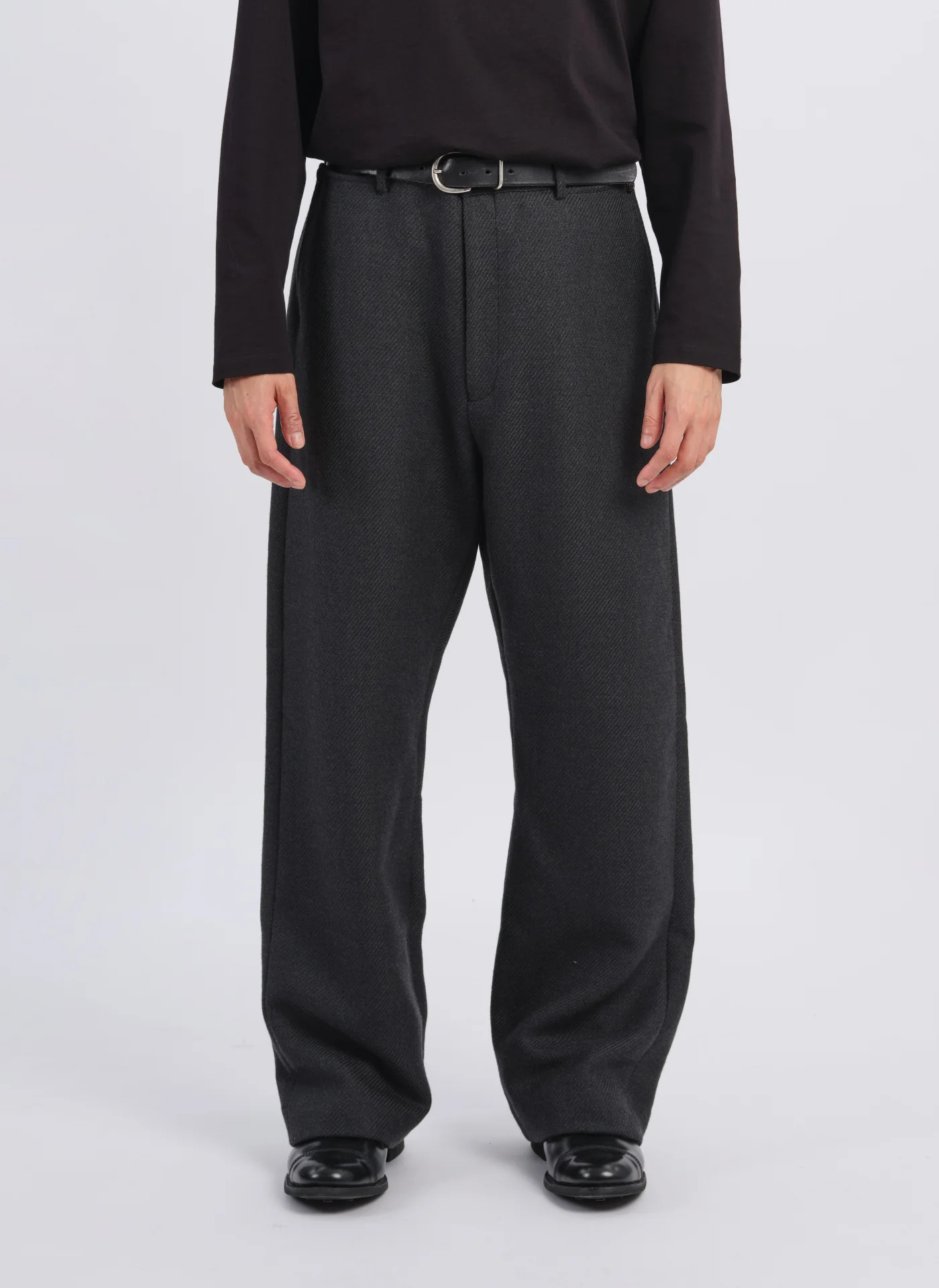 Marzotto Wool Straight Full Length Officer Pants - Umamrii