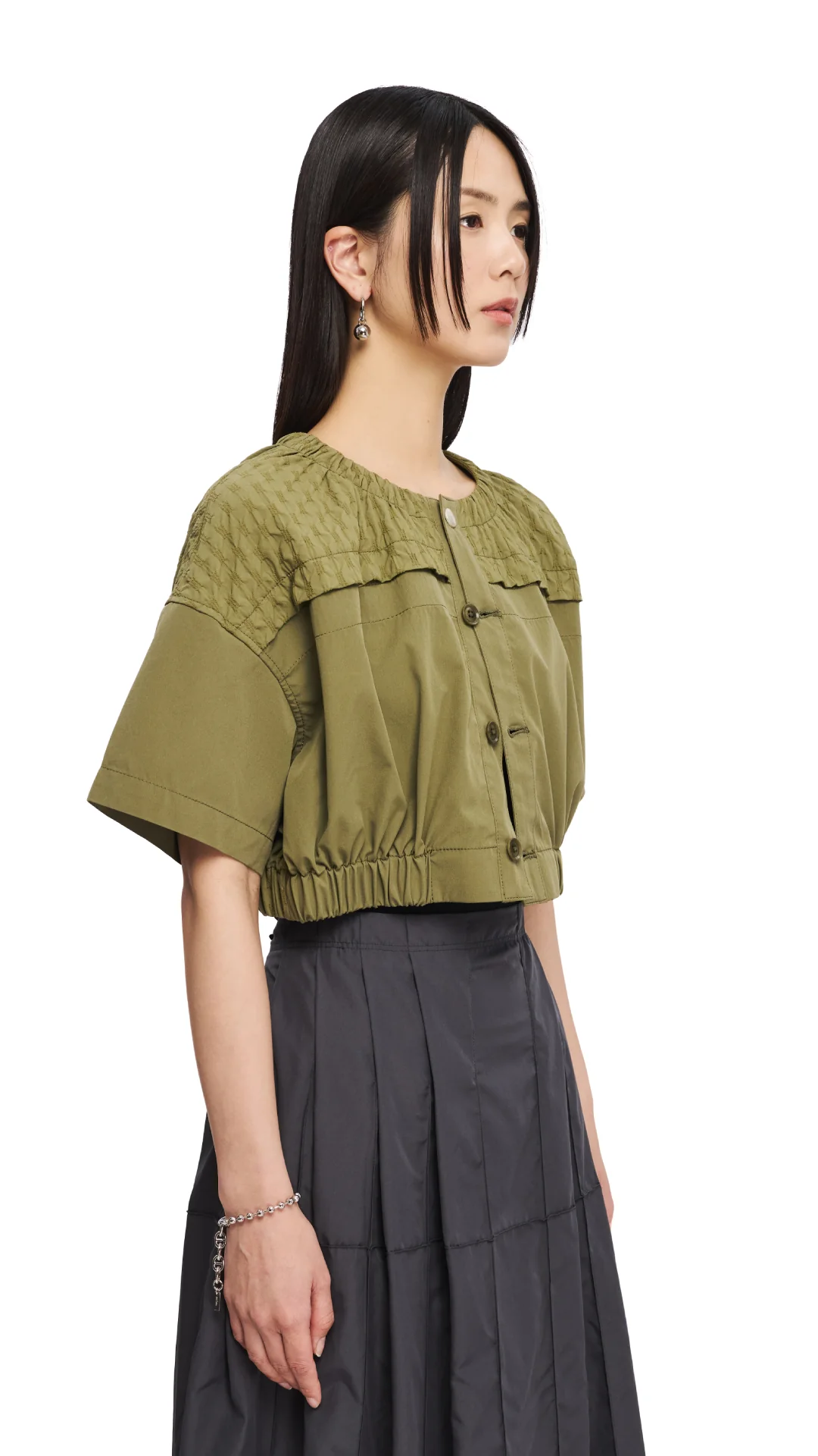 Cropped Military Jacket - Umamrii