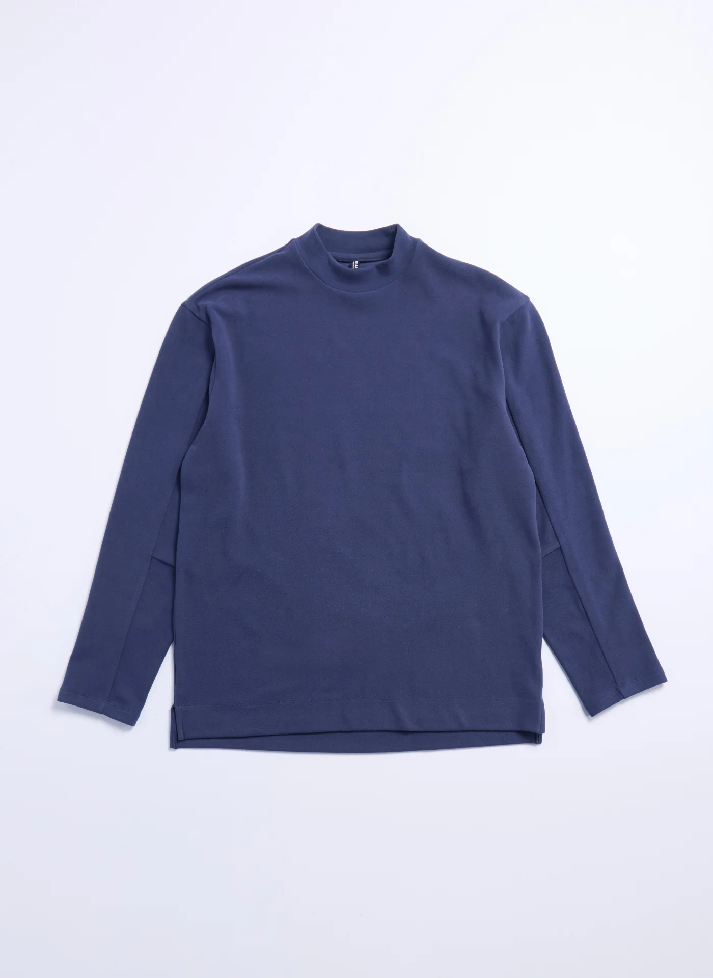 Polyester Velvet Fleece Mock Neck Top - Umamrii