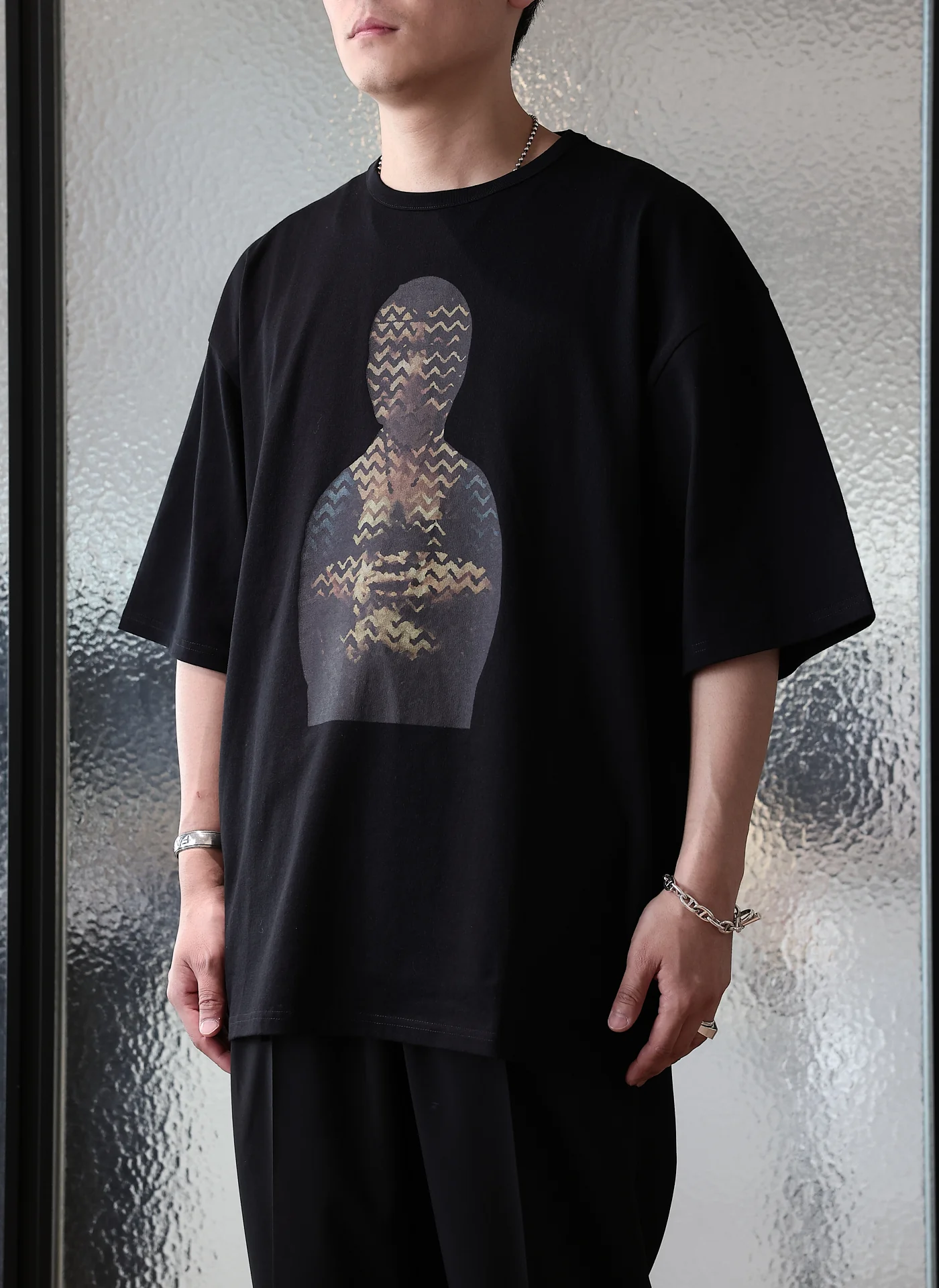 Dama Con Lermellino Cotton Graphic Top - Umamrii