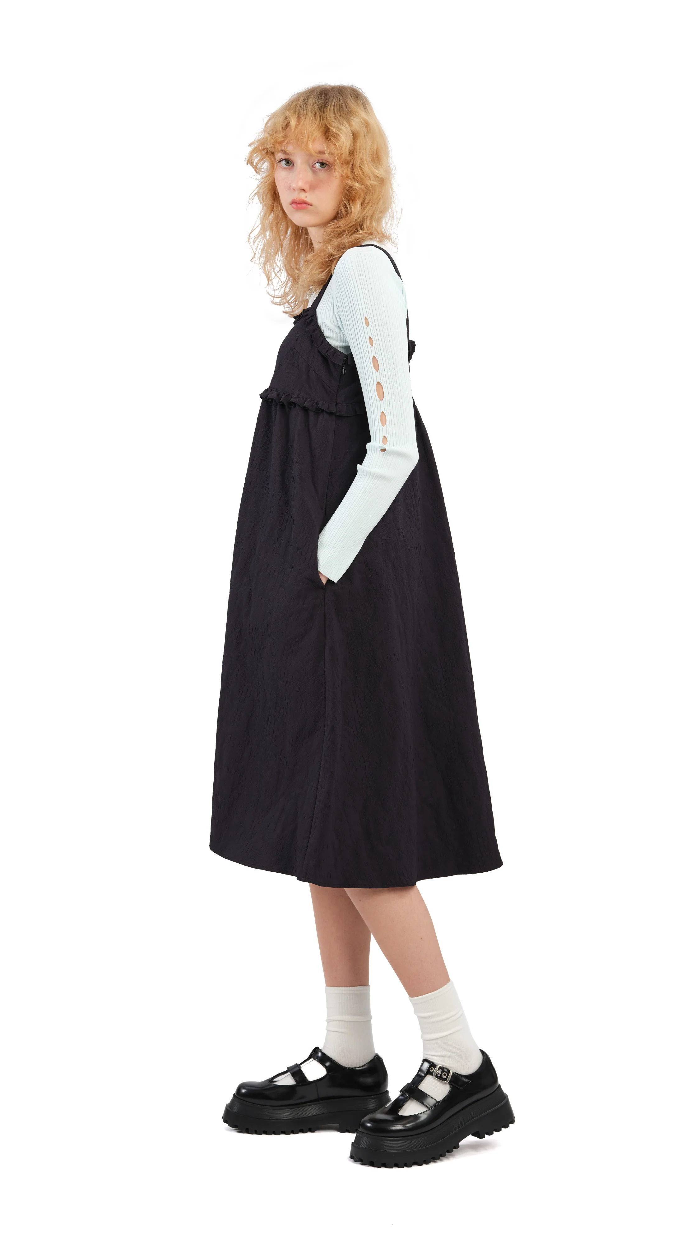 Textural Tiered Dress - Umamrii