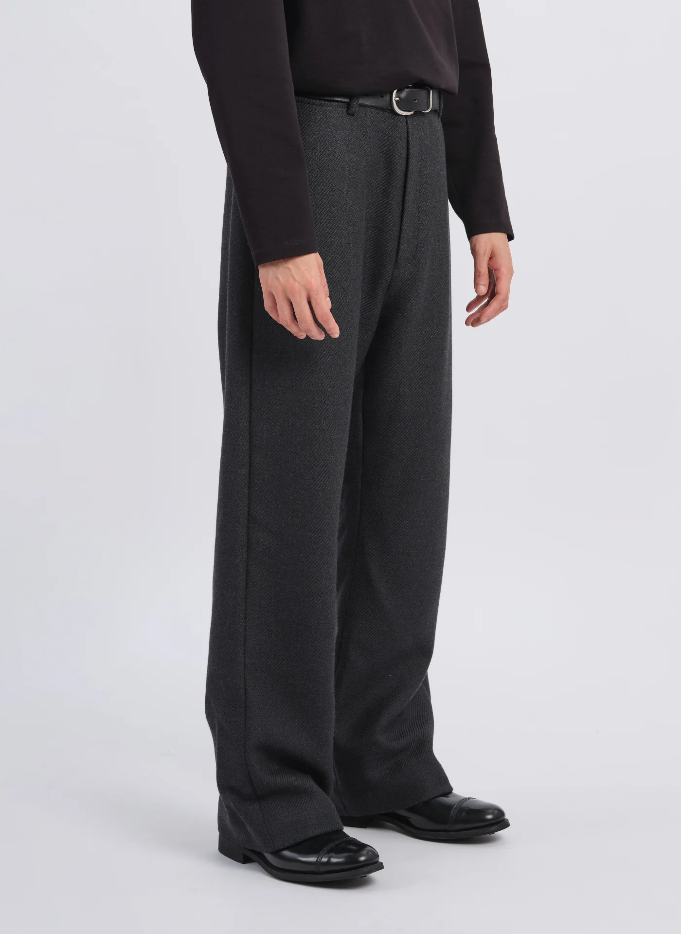 Marzotto Wool Straight Full Length Officer Pants - Umamrii