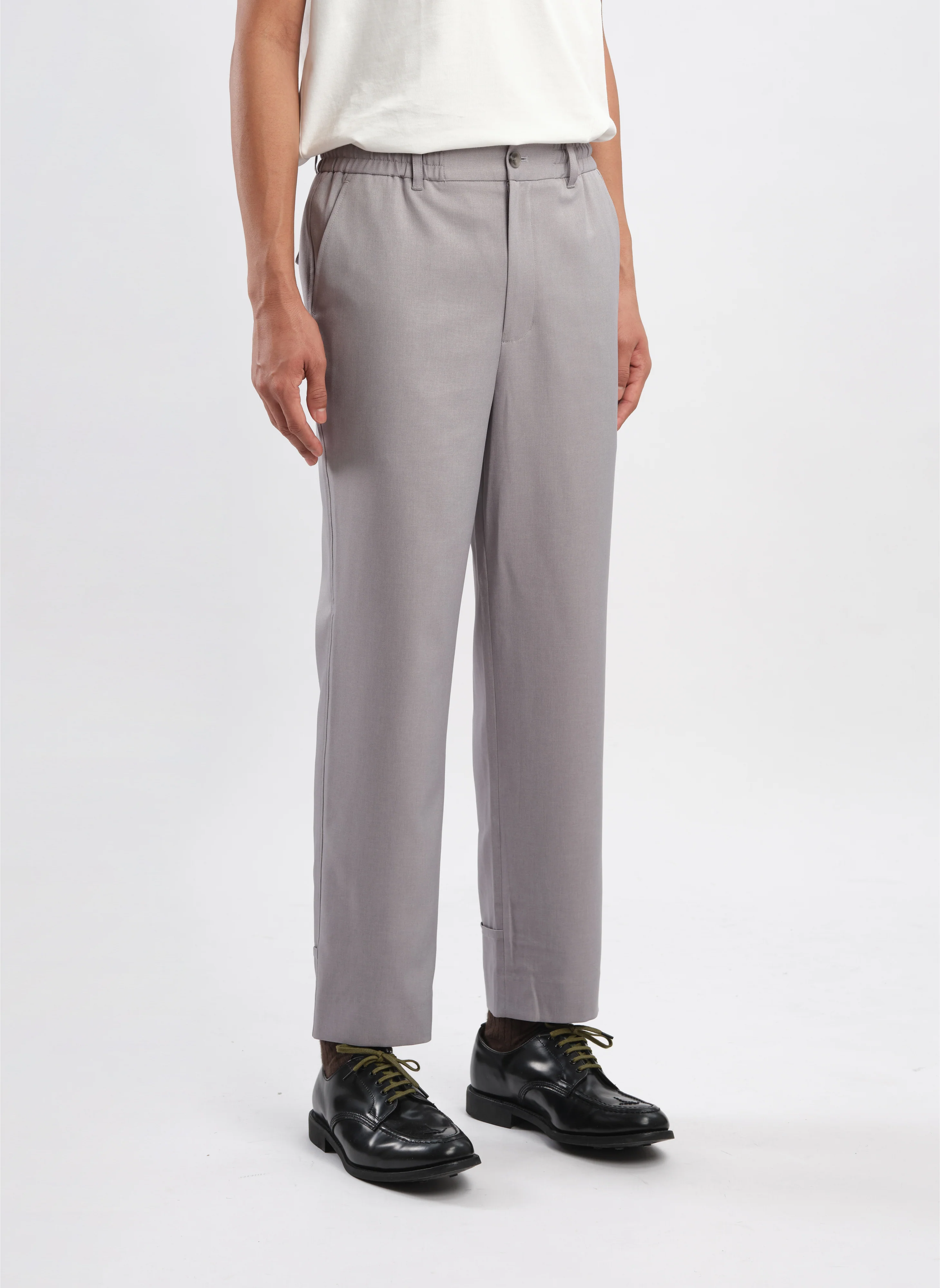 Polyester Regular Length Tapered Pants (P-14) - Umamrii