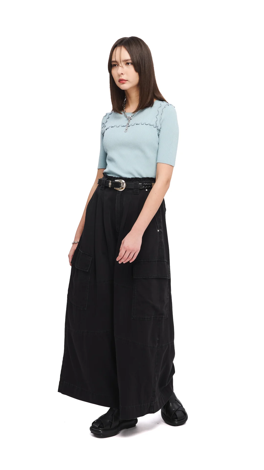 Contrast Stitch Sweater - Umamrii