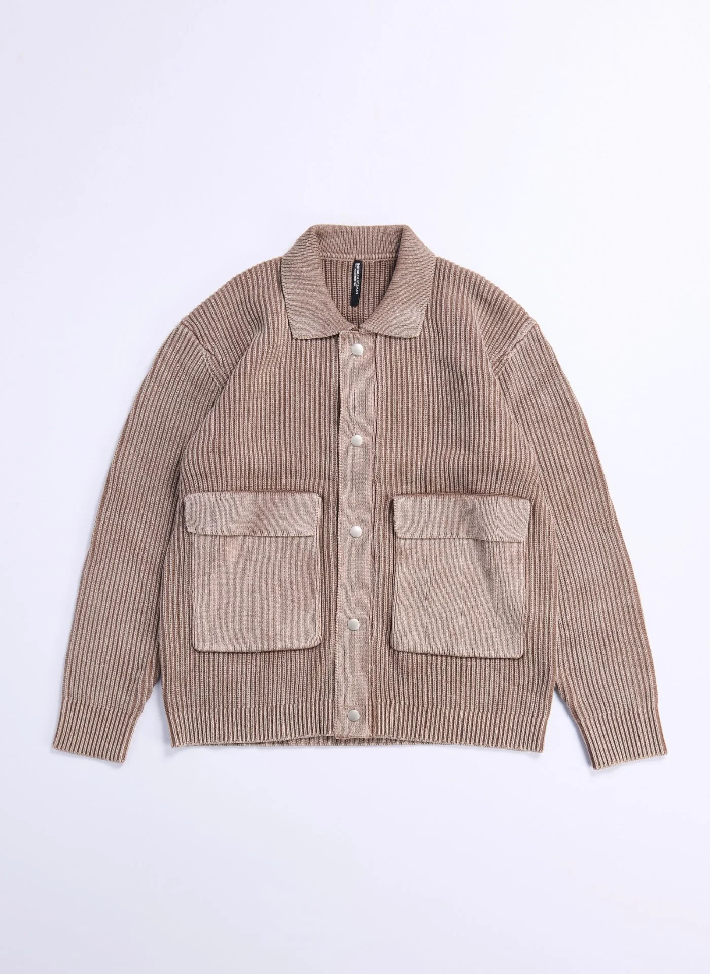 Heavy Washed Knitted Worker Jacket - Umamrii