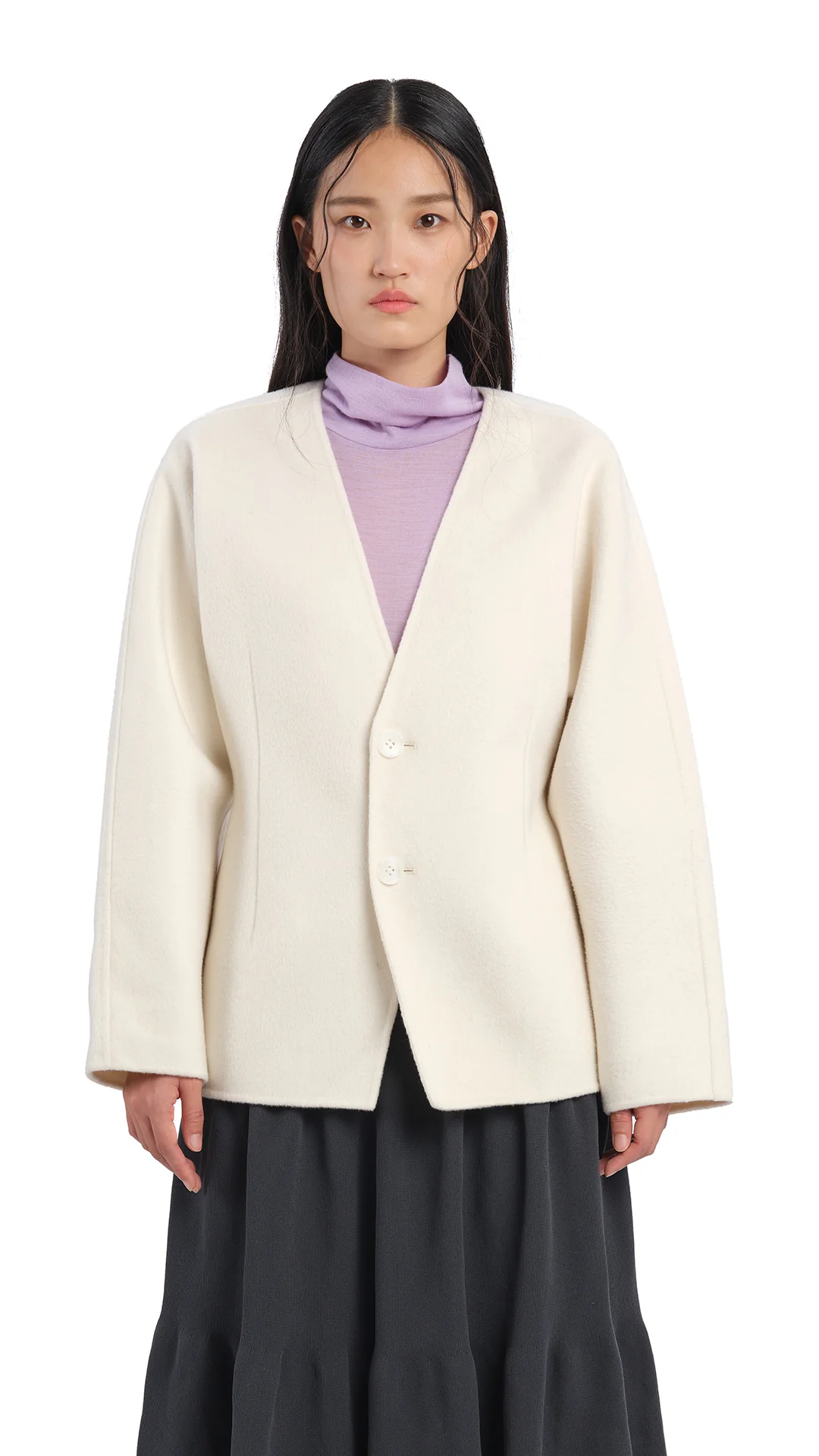 Slim-Cut Double Face Jacket - Umamrii