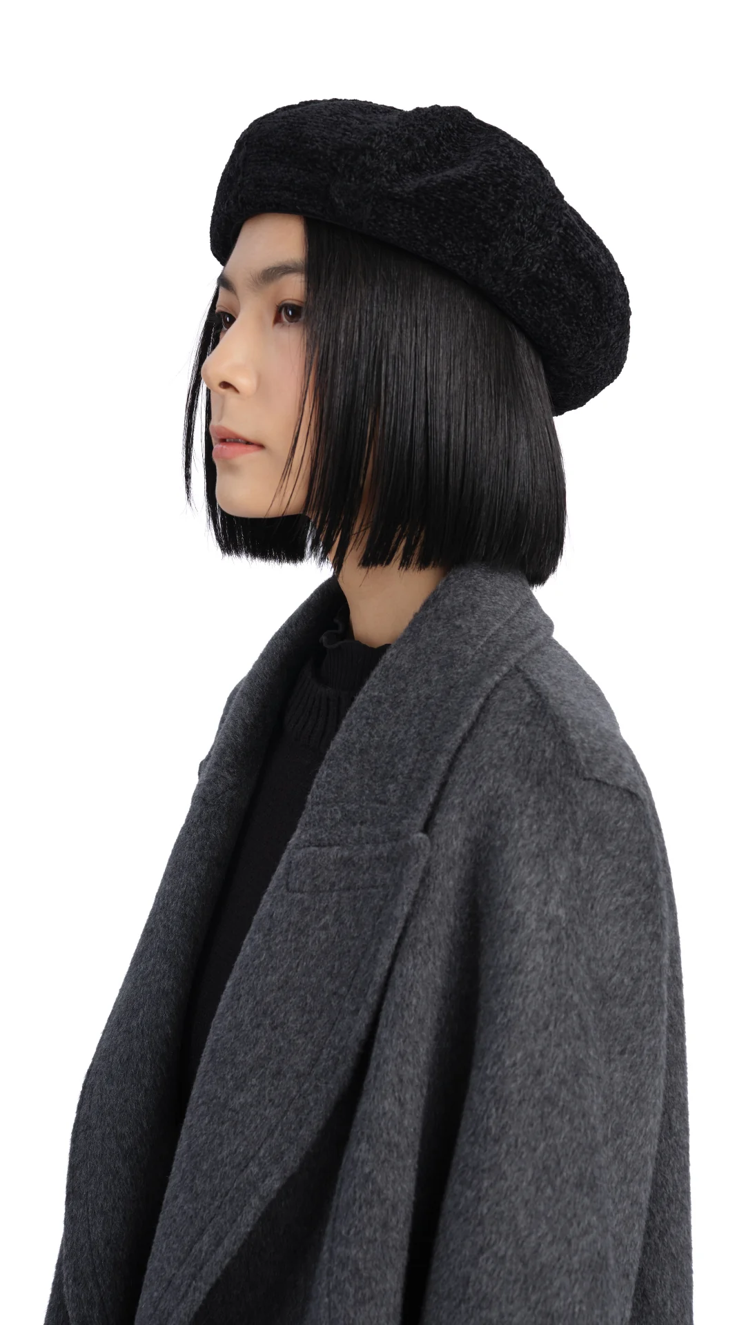 Cable Knitted Artist Beret - Umamrii